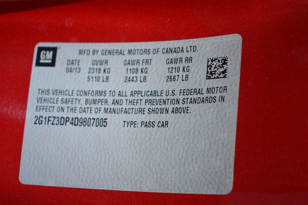 Used 2013 Chevrolet Camaro ZL1 RWD image 56