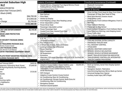 New 2026 Chevrolet Suburban High Country image 16