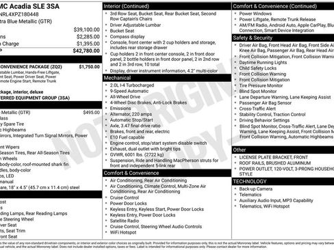 Used 2023 GMC Acadia SLE w/ Driver Convenience Package AWD/4WD image 36