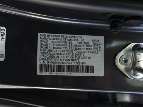 Used 2024 Honda Odyssey EX-L image 44