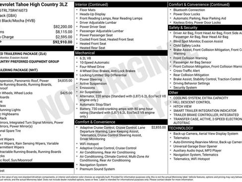 New 2025 Chevrolet Tahoe High Country image 4