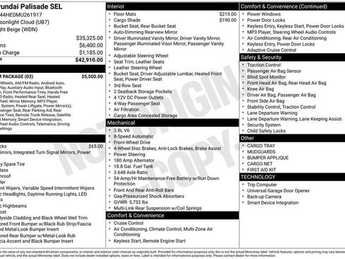 Used 2021 Hyundai Palisade SEL w/ Premium Package image 12