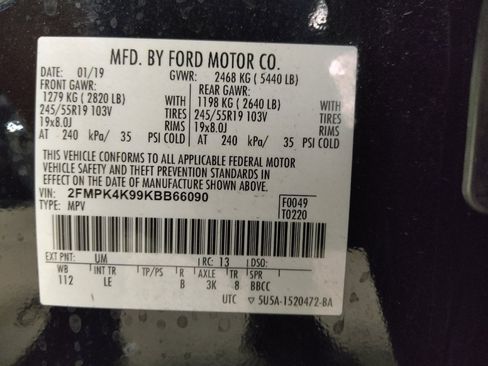 Used 2019 Ford Edge Titanium w/ Cold Weather Package AWD/4WD image 33