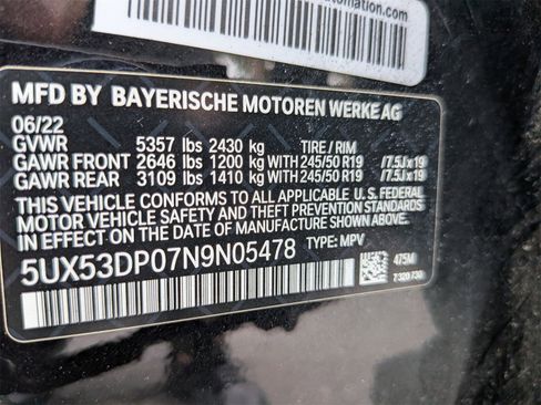 Used 2022 BMW X3 xDrive30i w/ Convenience Package image 44