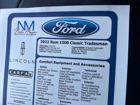 Used 2022 RAM 1500 Tradesman AWD/4WD image 37