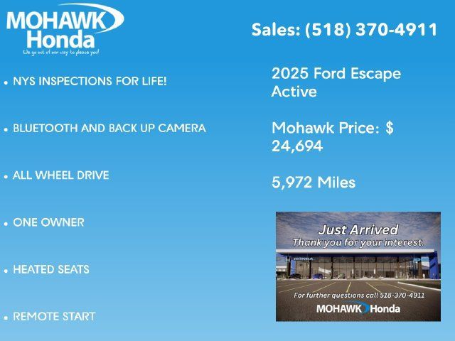 Used 2025 Ford Escape Active w/ Cold Weather Package AWD/4WD image 2