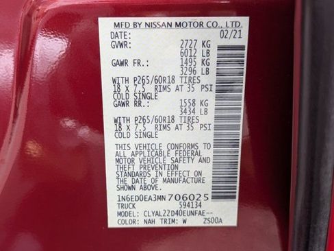 Used 2021 Nissan Frontier SV RWD image 27