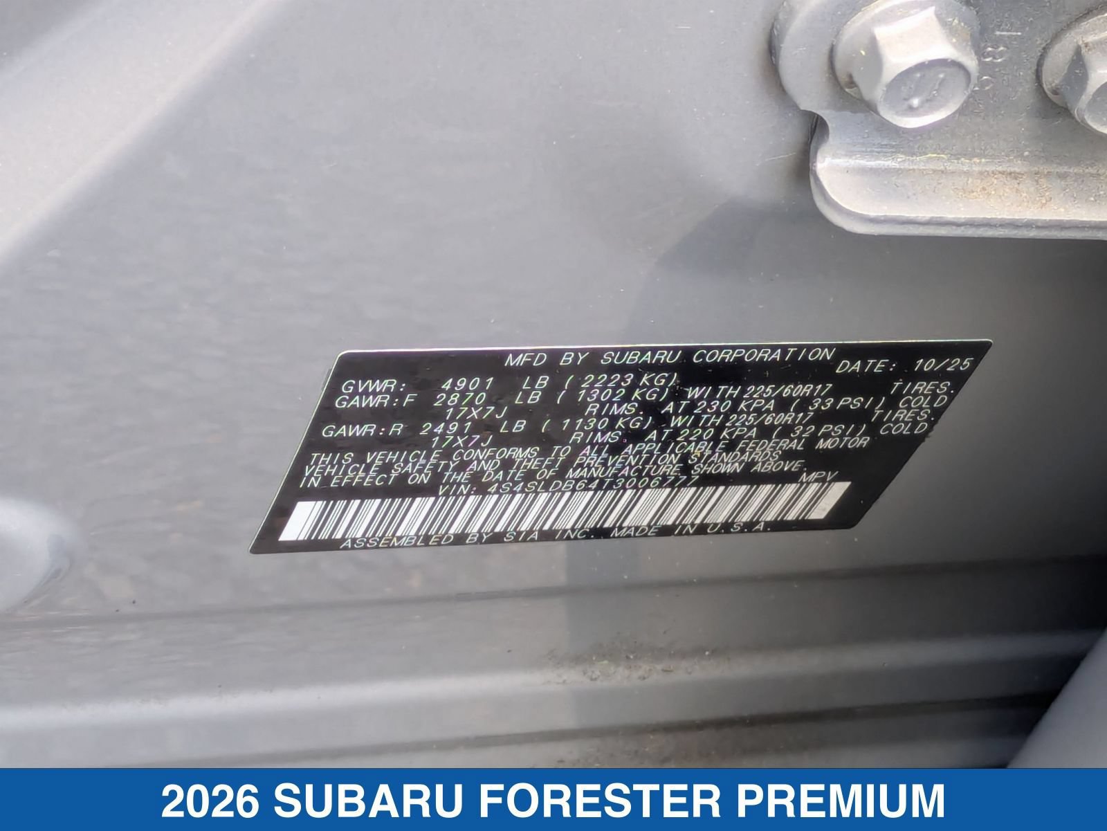 Certified 2026 Subaru Forester Premium AWD/4WD image 38