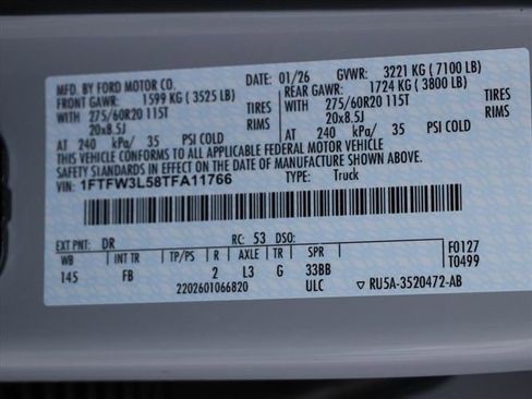 New 2026 Ford F150 XLT w/ Equipment Group 302A MID image 32