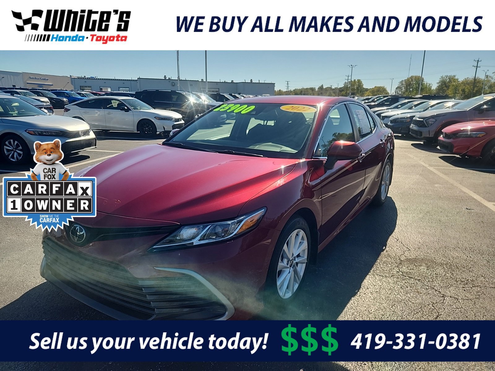 Used 2022 Toyota Camry LE FWD image 1