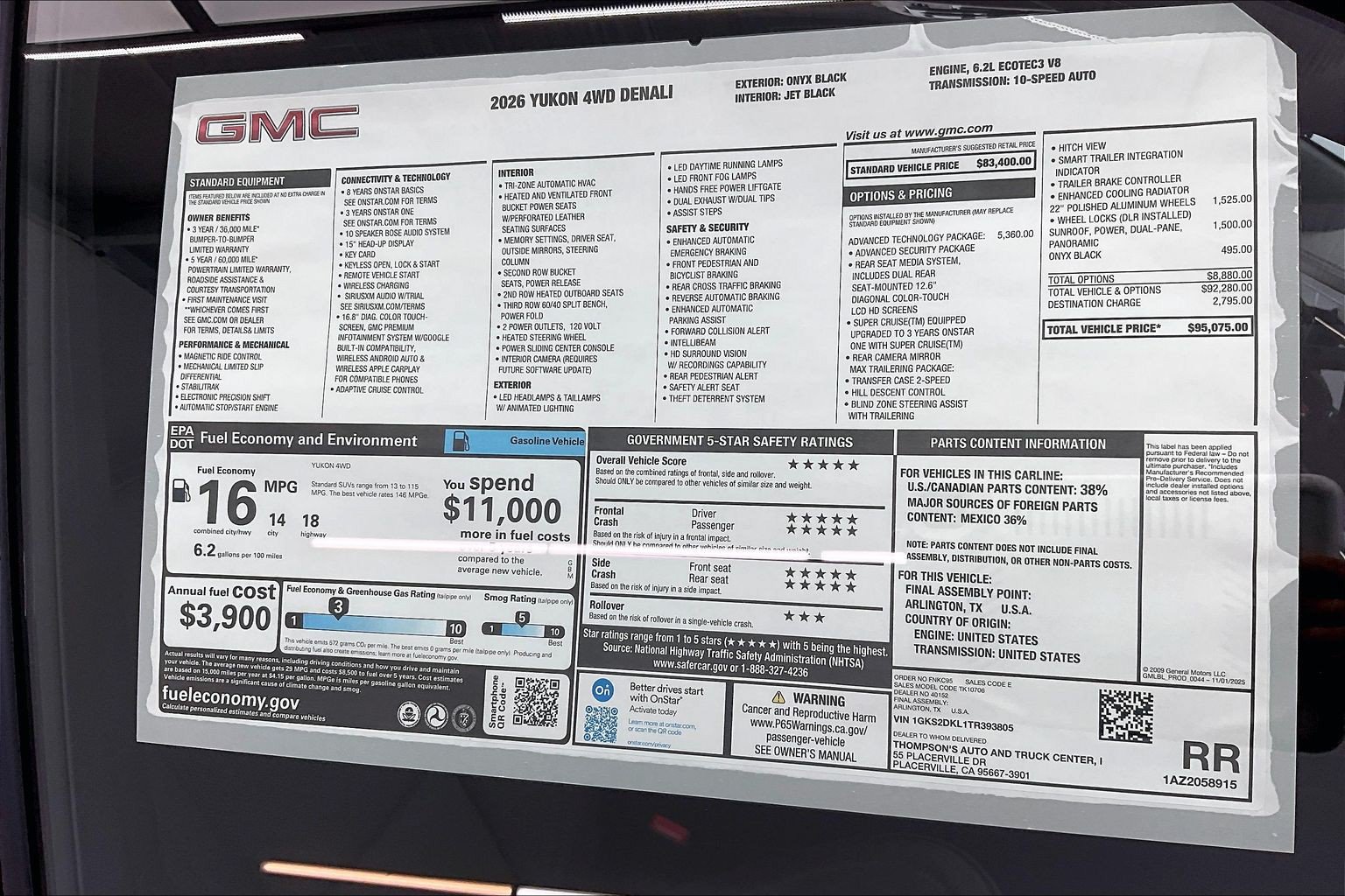 New 2026 GMC Yukon Denali w/ Advanced Technology Package AWD/4WD image 21