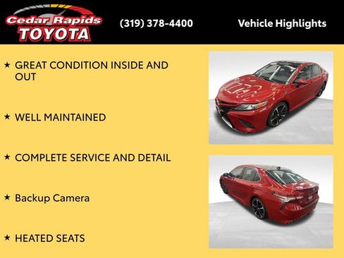 Certified 2019 Toyota Camry XSE image 8