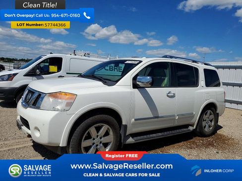Used 2011 Nissan Armada Platinum w/ 2nd Row Captain Seat Pkg AWD/4WD image 1