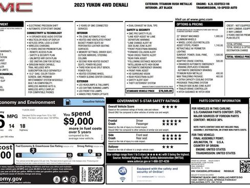 Used 2023 GMC Yukon Denali w/ Max Trailering Package AWD/4WD image 39