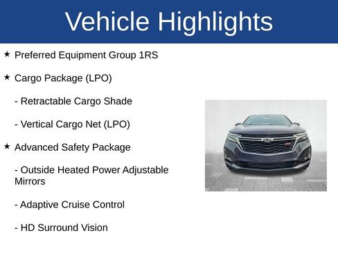 Used 2022 Chevrolet Equinox RS w/ RS Leather Package image 3