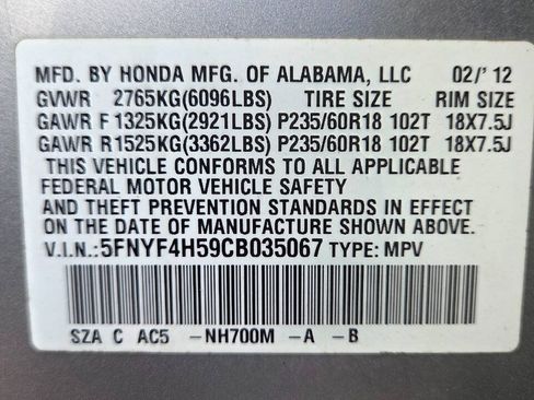 Used 2012 Honda Pilot EX-L image 53