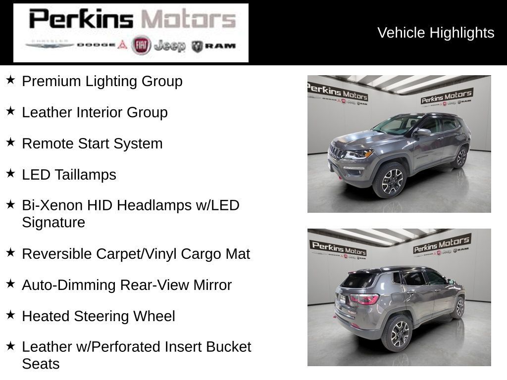 Used 2020 Jeep Compass Trailhawk w/ Leather Interior Group AWD/4WD image 7
