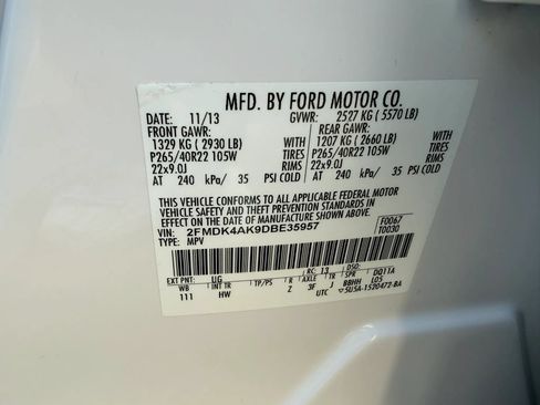 Used 2013 Ford Edge Sport w/ Driver Entry Pkg AWD/4WD image 39