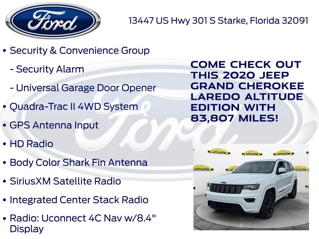 Used 2020 Jeep Grand Cherokee Altitude AWD/4WD image 32