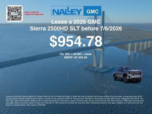New 2026 GMC Sierra 2500 SLT w/ SLT Premium Package AWD/4WD image 3