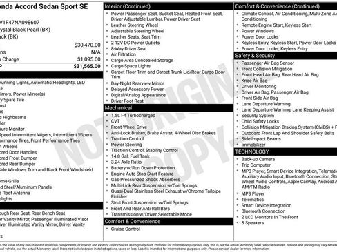 Used 2022 Honda Accord Sport Special Edition image 32