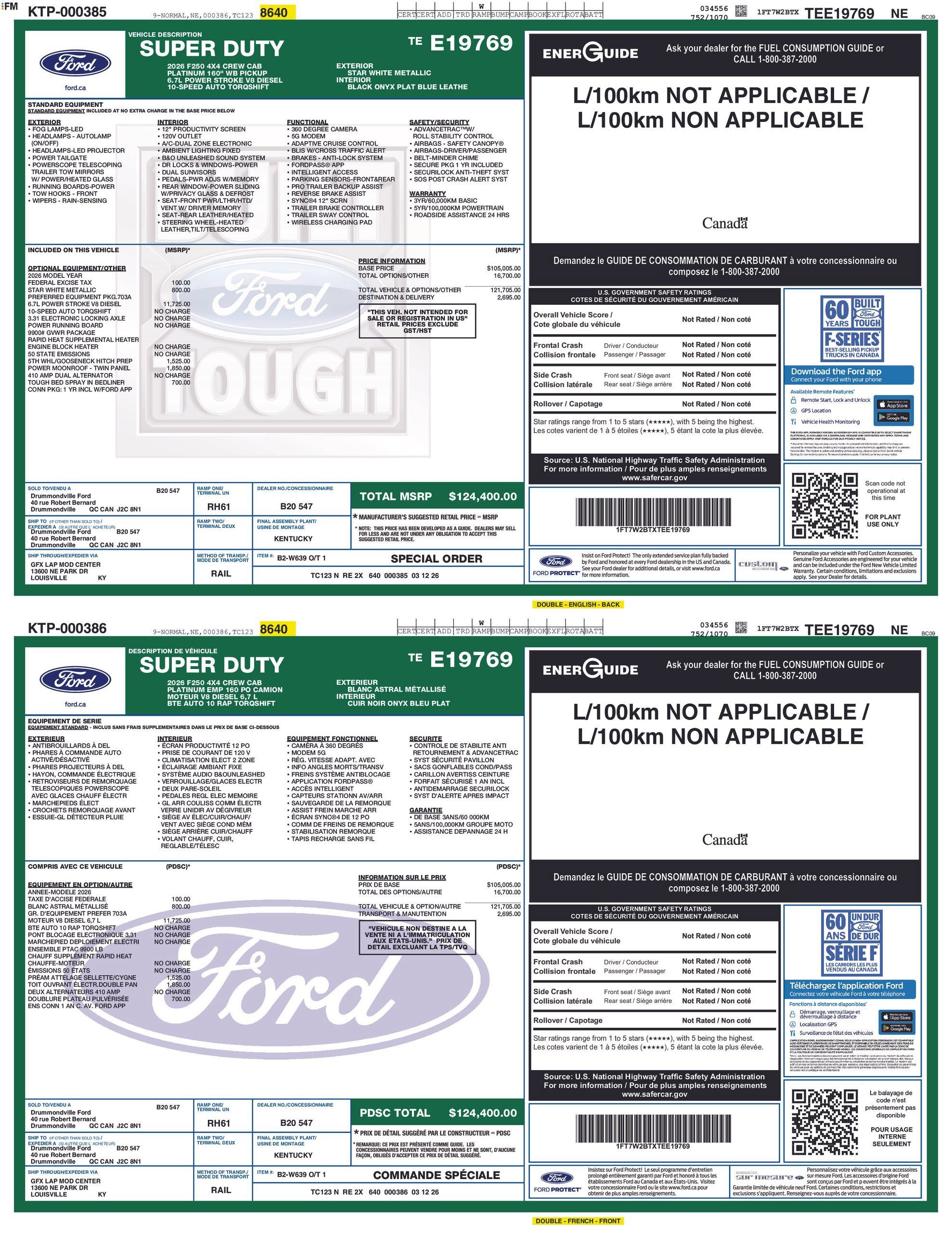 Used 2026 Ford F250 Platinum AWD/4WD image 3