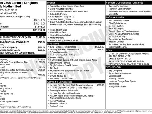 Used 2018 RAM 2500 Longhorn w/ Longhorn Southfork Package AWD/4WD image 7