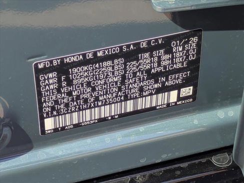 New 2026 Honda HR-V EX-L image 16