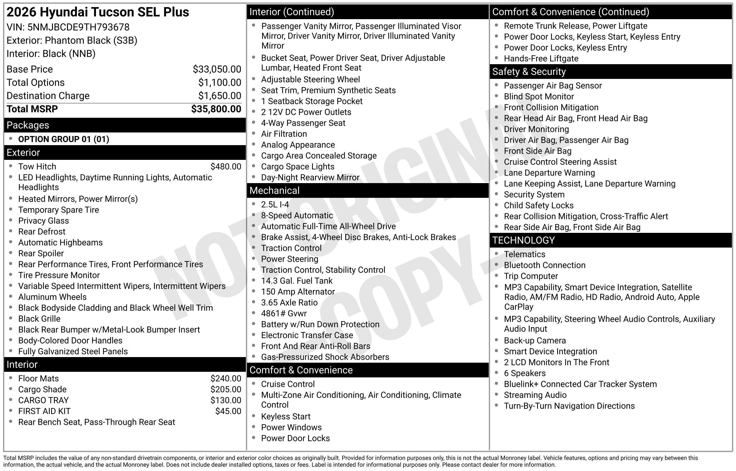 New 2026 Hyundai Tucson SEL Plus AWD/4WD image 17