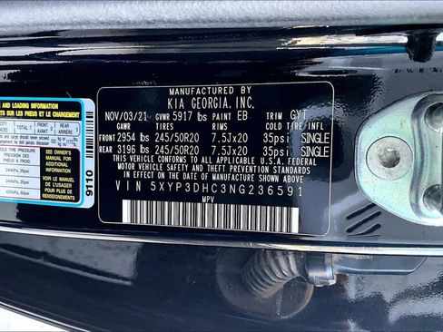 Used 2022 Kia Telluride EX w/ EX Premium Package AWD/4WD image 34