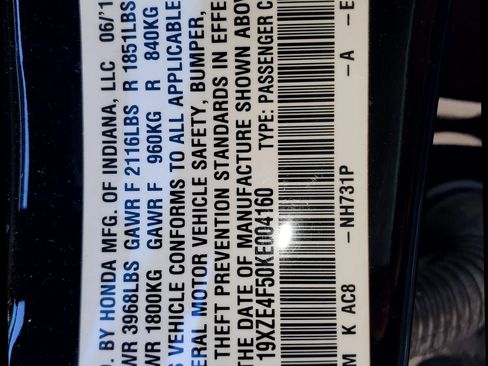 Used 2019 Honda Insight EX image 50
