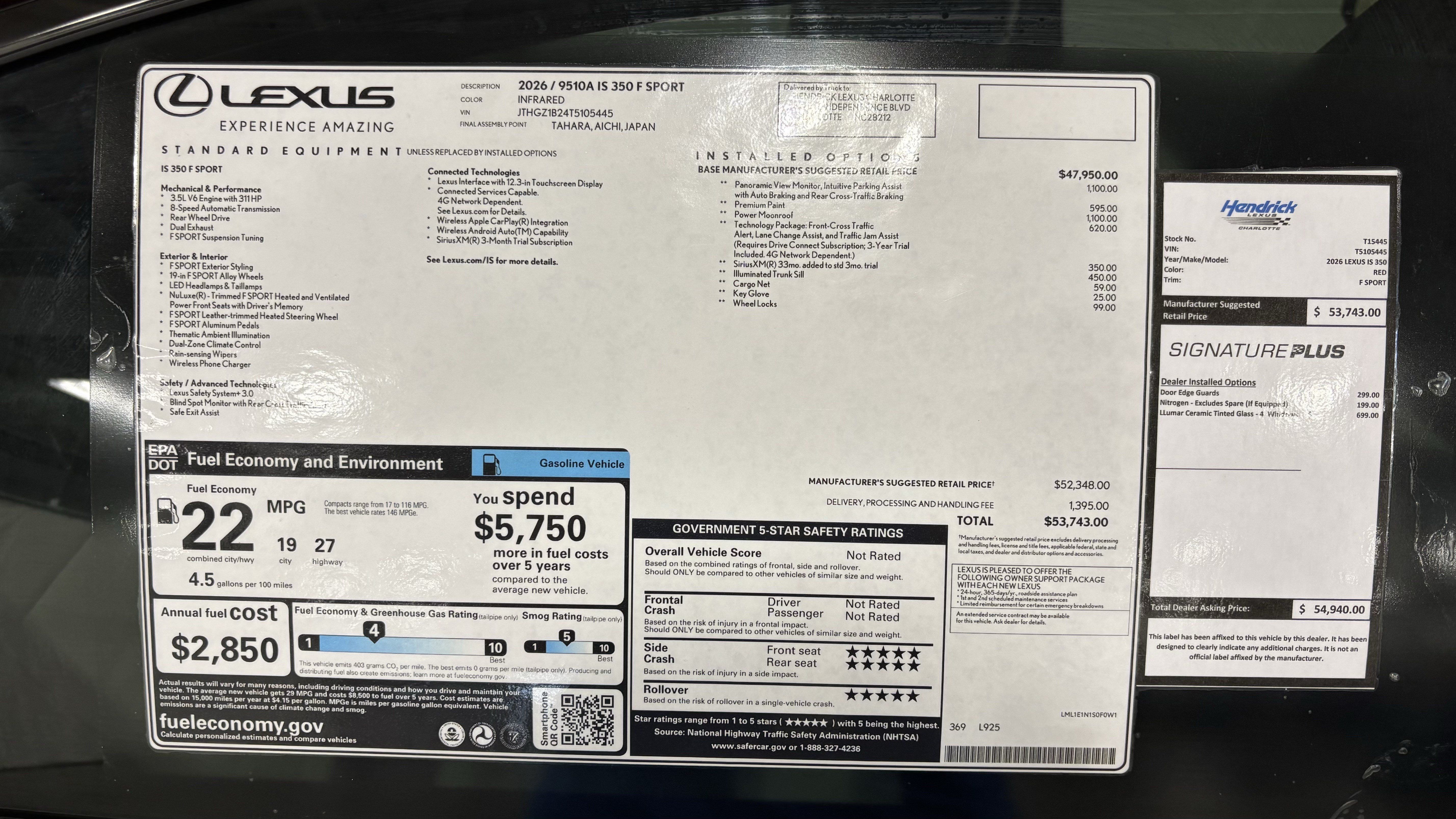 Used 2026 Lexus IS 350 F Sport w/ Technology Package RWD image 42