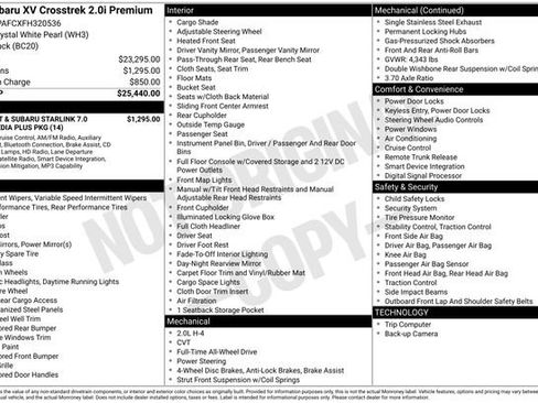 Used 2015 Subaru Crosstrek 2.0i Premium image 12