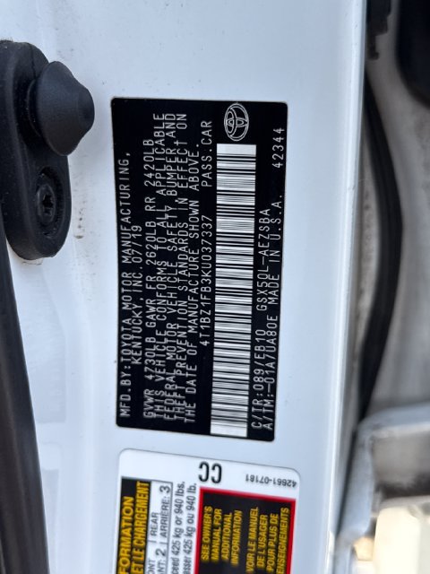 Used 2019 Toyota Avalon Touring w/ Advanced Safety Package FWD image 25