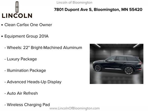 Certified 2025 Lincoln Aviator Reserve w/ Equipment Group 201A image 5