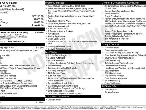 Used 2022 Kia K5 GT-Line w/ GT-Line FWD Premium Package image 2