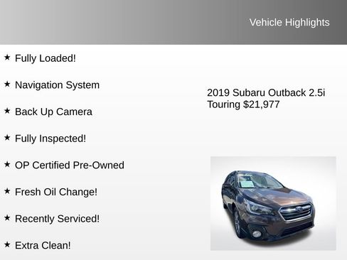 Used 2019 Subaru Outback 2.5i Touring image 4