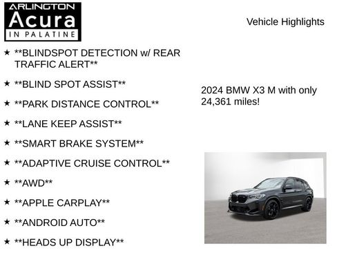 Used 2024 BMW X3 M w/ Executive Package AWD/4WD image 8