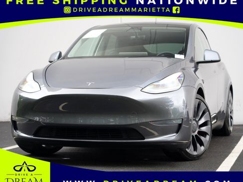 Used 2020 Tesla Model Y Long Range AWD/4WD image 1