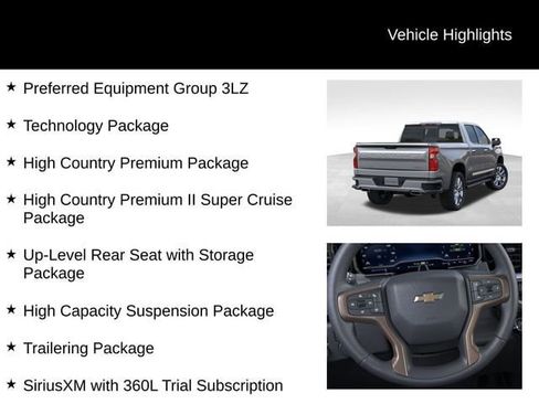 New 2026 Chevrolet Silverado 1500 High Country AWD/4WD image 3