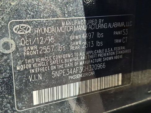 Used 2016 Hyundai Sonata Limited w/ Option Group 04 FWD image 8