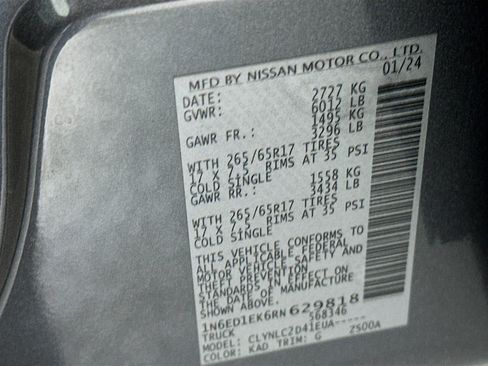 Used 2024 Nissan Frontier SV w/ SV Convenience Package image 12