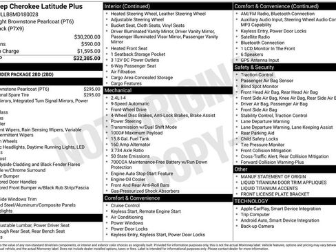 Used 2021 Jeep Cherokee Latitude Plus FWD image 7