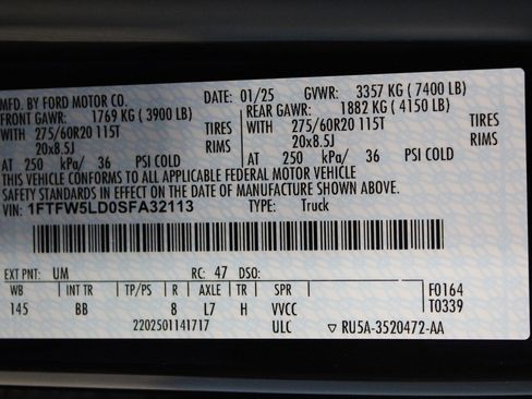 New 2025 Ford F150 Lariat w/ Equipment Group 502A High image 44