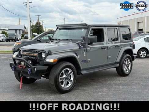 Used 2021 Jeep Wrangler Unlimited Sahara w/ Uconnect 4C Nav & Sound Group image 4
