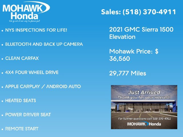 Used 2021 GMC Sierra 1500 Elevation w/ X31 Off-Road Package AWD/4WD image 2