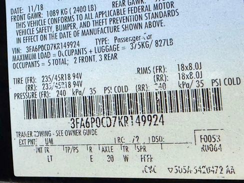 Used 2019 Ford Fusion SEL FWD image 18