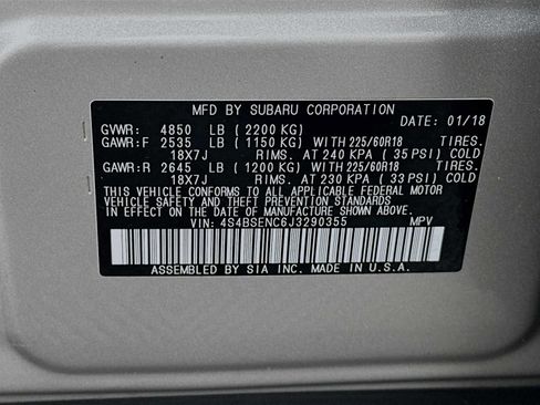 Used 2018 Subaru Outback 3.6R Limited image 31