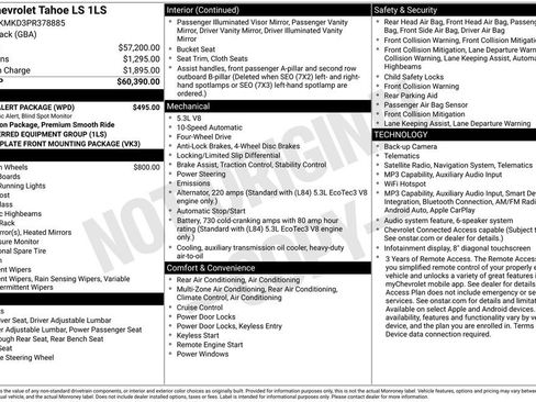 Used 2023 Chevrolet Tahoe LS w/ Driver Alert Package AWD/4WD image 5
