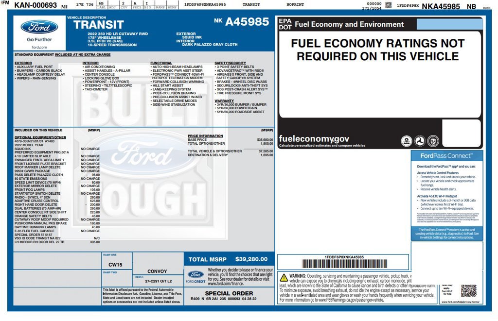 Used 2022 Ford Transit 350 DRW RWD image 6